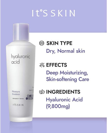 Emulsión hidratante de ácido hialurónico ITS SKIN