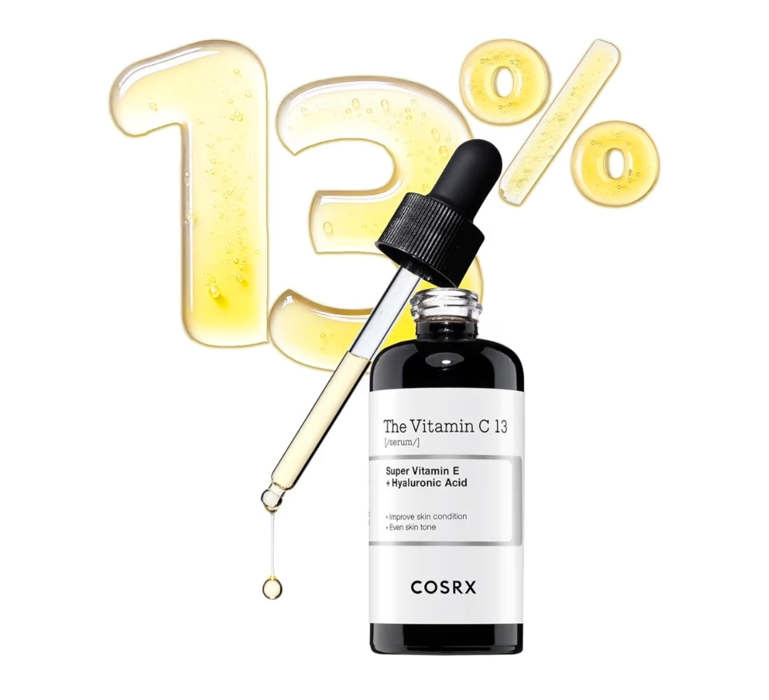 COSRX Pure Vitamin C 13% Serum with Vitamin E & Hyaluronic Acid - Hydrating Facial Serum for Fine Lines, Uneven Skin Tone & Dull Skin