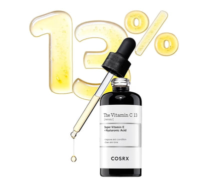 COSRX Pure Vitamin C 13% Serum with Vitamin E & Hyaluronic Acid - Hydrating Facial Serum for Fine Lines, Uneven Skin Tone & Dull Skin