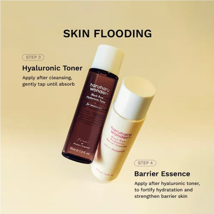 haruharu Wonder Best Glow Travel Kit - Strong, Hydrated, Glowing, Daily Routine, Mini Size, Double Cleansing, Toner, Barrier Essence