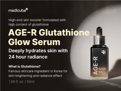 medicube AGE-R Glutathione Glow Serum - Antioxidant & Elasticity Care Serum for 24Hr Pure Radiance, Daily Use for Youthful Skin