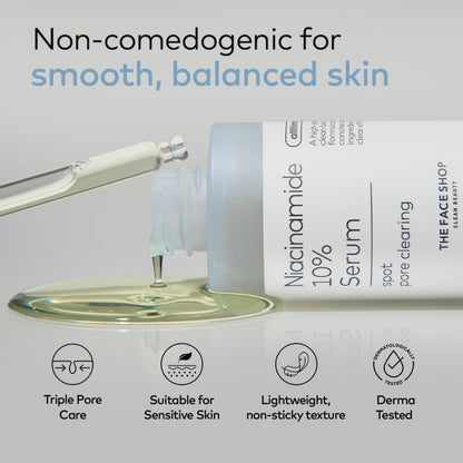 The Face Shop Alltimate Niacinamide 10% - Serum for Face with Caffeine & Peptide - Oil Control, Dark Spots and Pore reducer