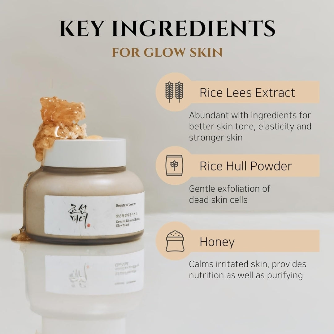 Beauty of Joseon Ground Rice and Honey Glow Mask - Pore Sebum Care for Dry Sensitive