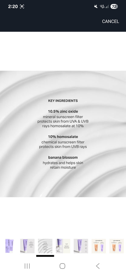 Cocokind Seda FPS 30
 Protector solar mineral y químico