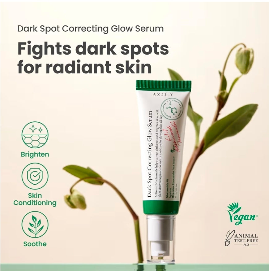 AXIS-Y Glow Your Own Way Limited Edition Set - Skin Care Set with Collagen Eye Serum, Niacinamide Face Serum, Glutathione Toner & Compact Mirror - Anti-Aging, Brightening, Dark Spot Correction, Even-Toning, Hydrating, Soothing