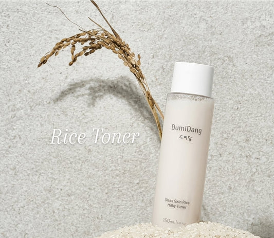 DumiDang Glass Skin Rice Milky Toner - Hydrates and Nourishes for a Healthy Glow