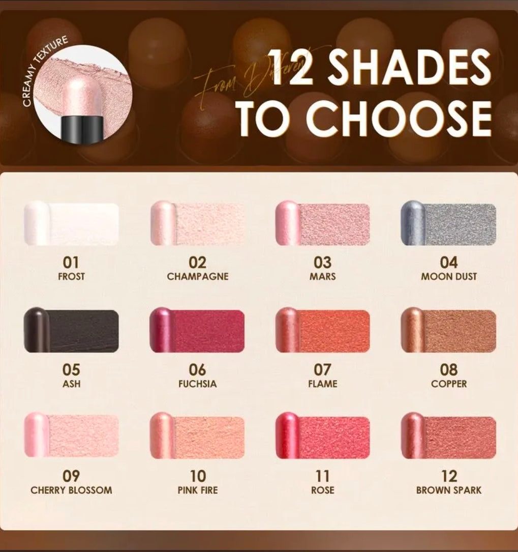 FOCALLURE - Shimmer Cream Eyeshadow Pencil - [#1 FROST]
