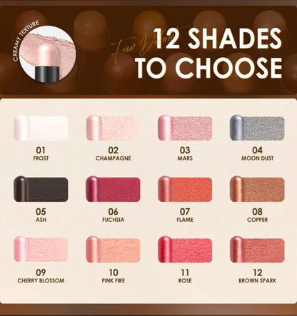 FOCALLURE - Shimmer Cream Eyeshadow Pencil - [#1 FROST]