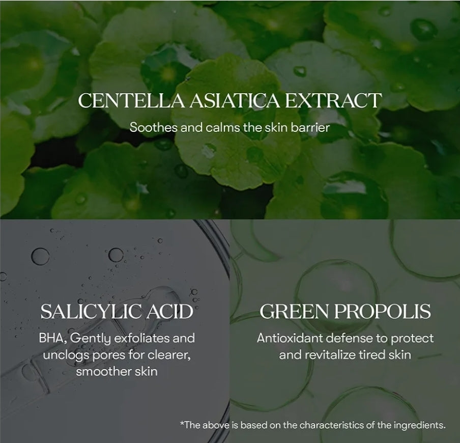 VT Cosmetics CICA Mild Toner Pad (60 Pads) - Exfoliating, Hydrating, Soothing, pH Balancing With BHA, Centella Asiatica Extract, Hyaluronic Acids for Daily Facial Use