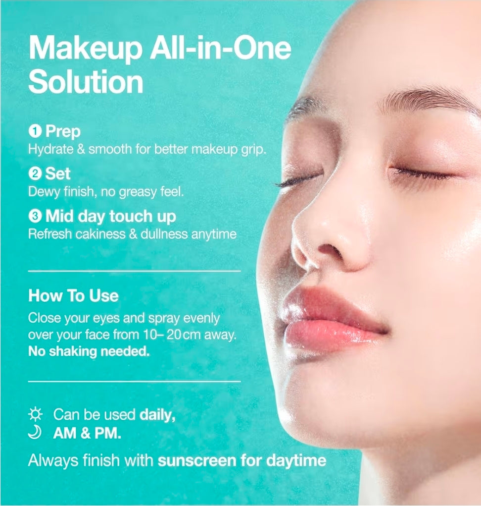 ANUA PDRN Collagen Glow Facial Serum Spray, Hydrating Face Mist, Hyaluronic Acid, dewy glass finish, All Skin Types, Instant Plumping Hydration, Firming Serum, 3.38oz