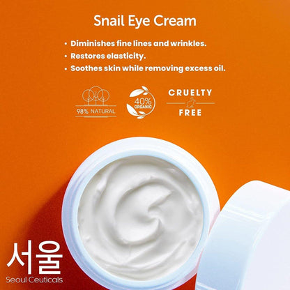 Crema para ojos con caracol de Seoul Ceuticals