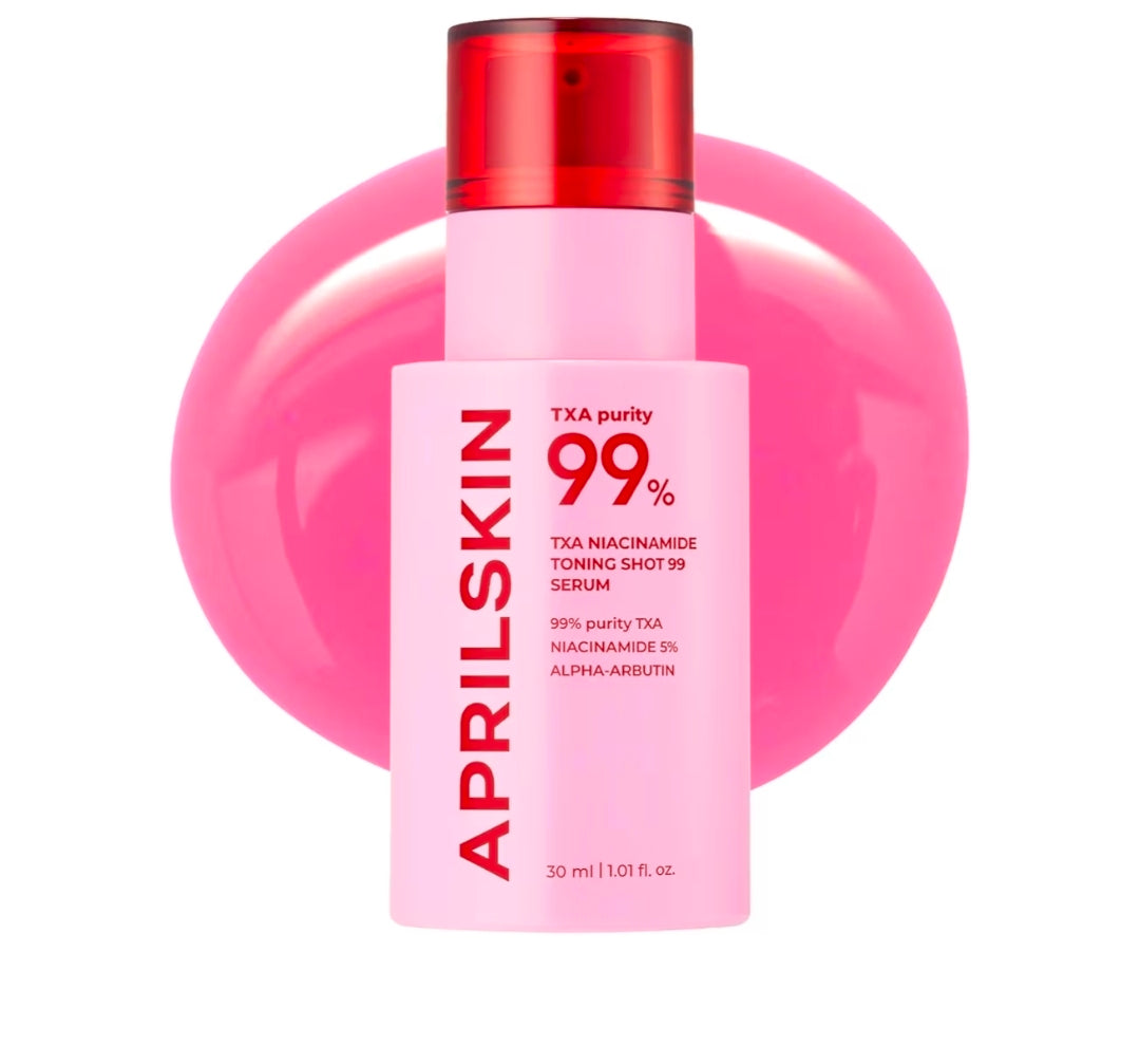 APRILSKIN TXA Niacinamide Toning Shot 99 Spicule Serum - Suero potenciador de la piel para iluminar y cuidar los poros, 99 % de ácido tranexámico de alta pureza 3 % + niacinamida 5 %