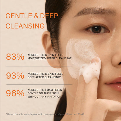 Sulwhasoo Gentle Cleansing Foam - Korean Face Wash for All Skin Types, Moisturizes, Rejuvenates, Removes Dirt and Impurities