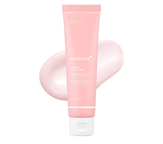medicube PDRN Pink Peptide Cream - Rose PDRN Hyaluronic Moisturizing Cream - Blemish Recovery, Relief & Hydrating Care, Restores Skin Elasticity & Glow, Evens Skin