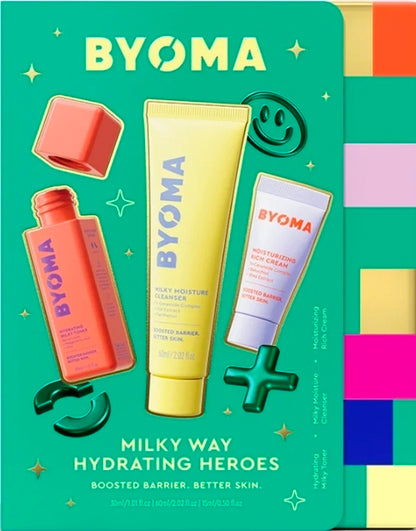 Byoma Milky Way Hydrating Heroes: Hidrata y restaura la piel. Con complejo de tricerámida.