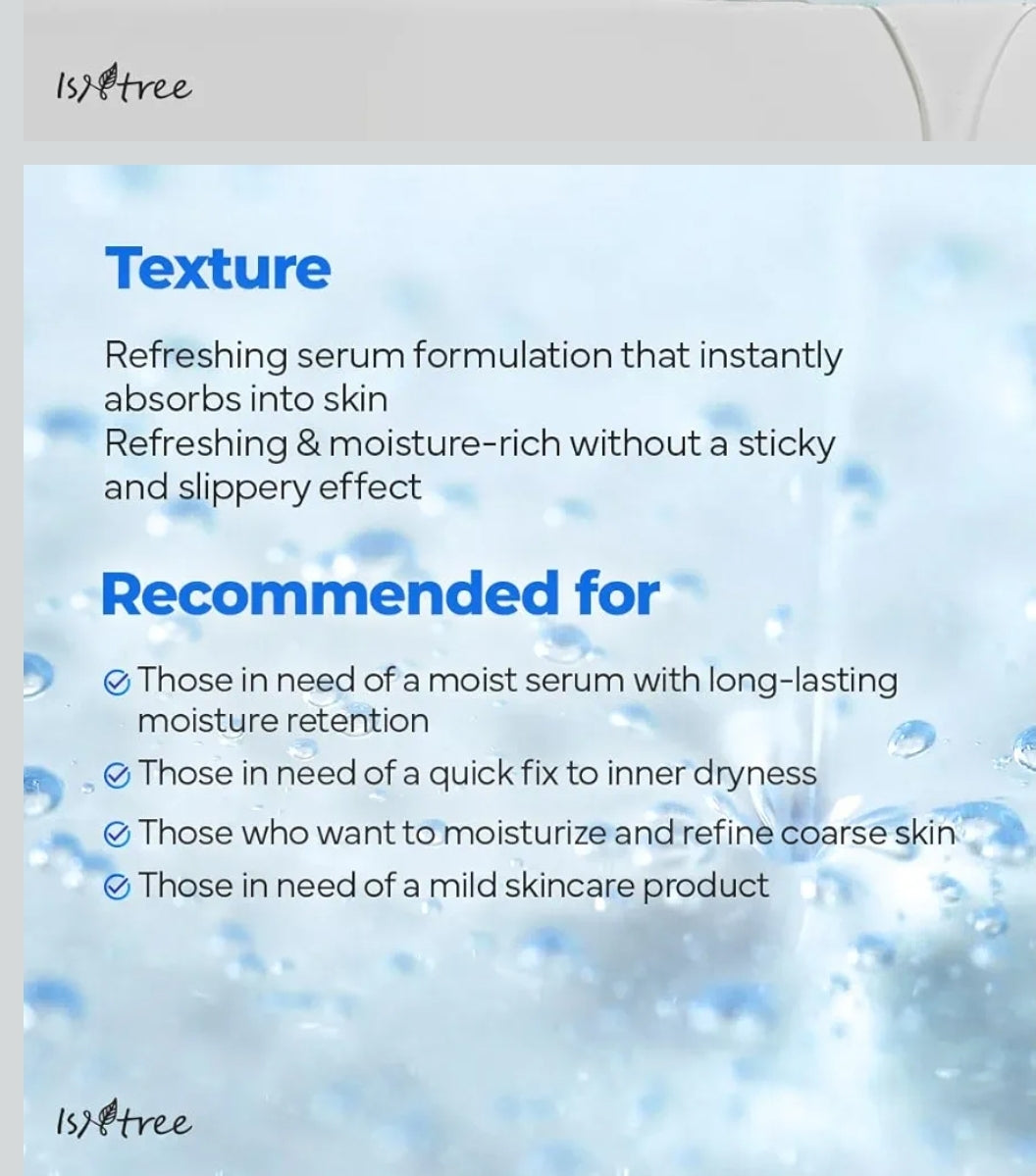 ISNTREE Ultra-Low Molecular Hyaluronic Acid Serum - Vegan, 14 Complex Hyaluronic Acid, Deep Hydration,  Lightweight & Fast-Absorbing