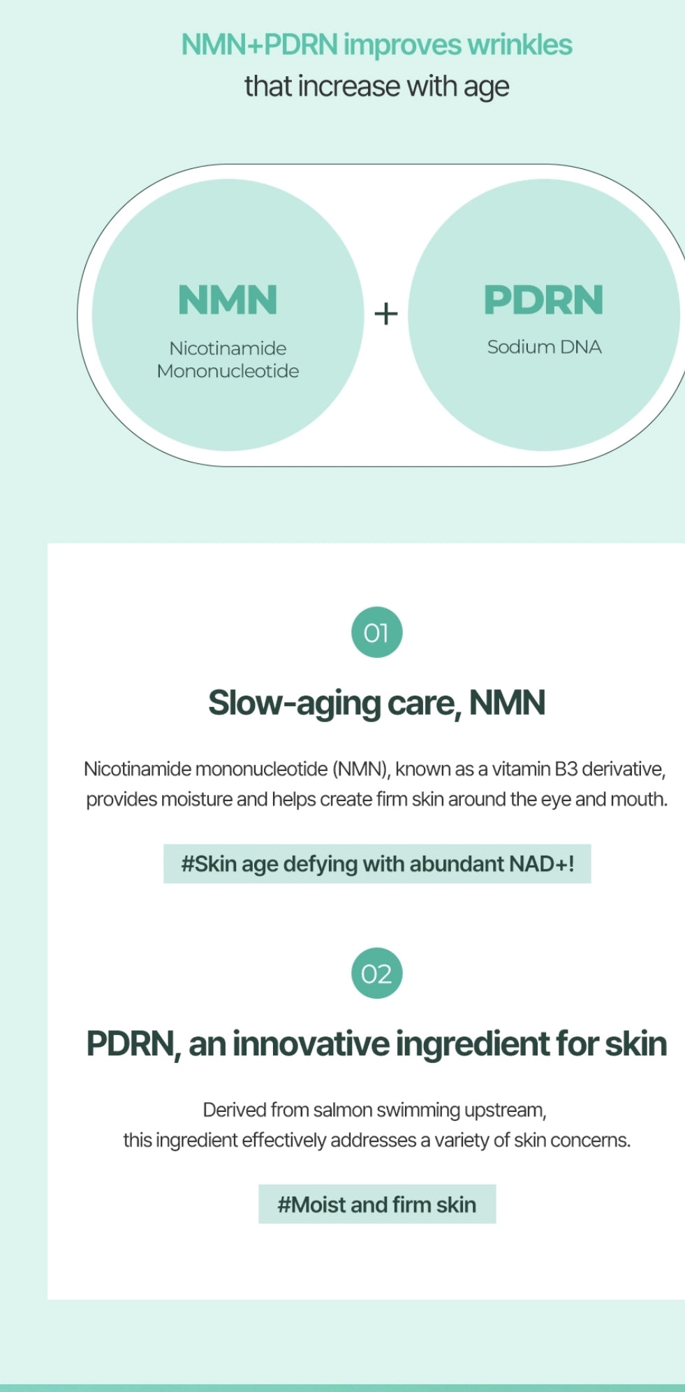 Prettyskin 2% NMN+ PDRN Biotox Serum - For signs of aging and improve overall skin texture