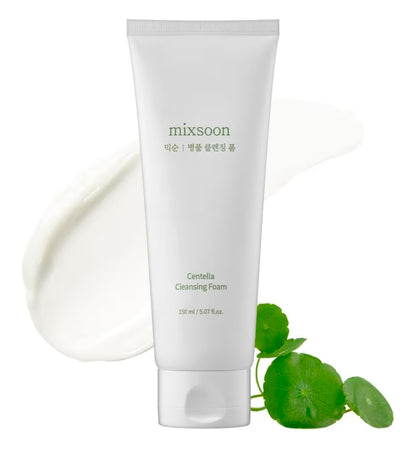 mixsoon Centella Cleansing Foam - Face Wash with Cica, Low pH Cleansing and Soothing for Face, Hydrating Formula