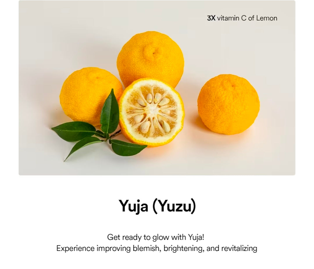 Bomba revitalizante de esencia de Yuzu de Abib: tratamiento revitalizante para imperfecciones y enrojecimiento, esencia de vitamina C, yuja y cidra