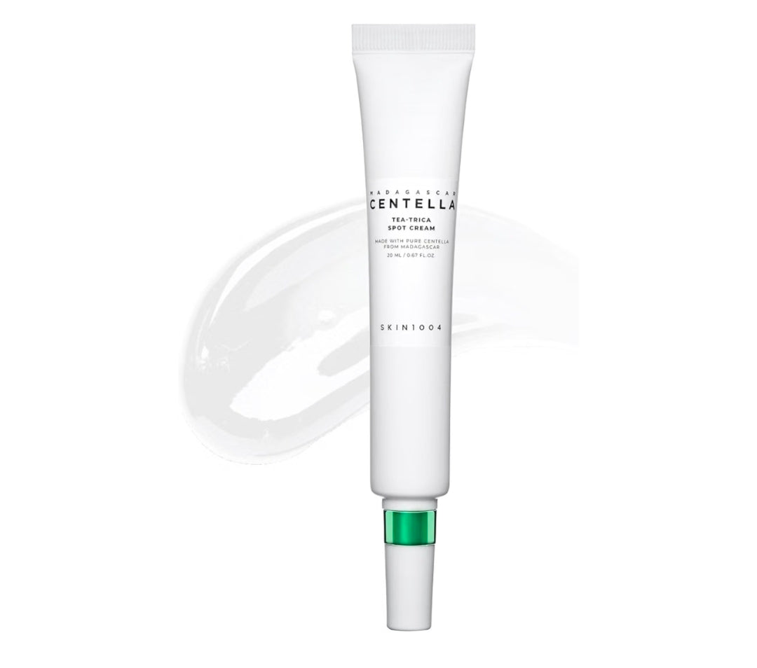 SKIN1004 Tea-Trica Spot Cream - Tratamiento localizado con Centella Asiática y Árbol de Té, crema hidratante facial para calmar áreas específicas, crema de Cica para una piel de aspecto limpio, cuidado de la piel coreano