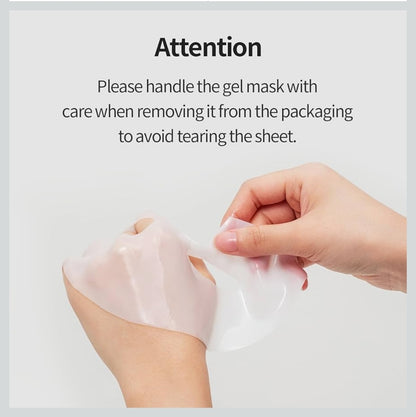 COSNORI Panthenol Hydrogel Mask - Calming & Hydrating, Supports Skin Texture, Moisturizing, Skin Comfort, Korean Facial Mask for Sensitive Skin - 1 Mask