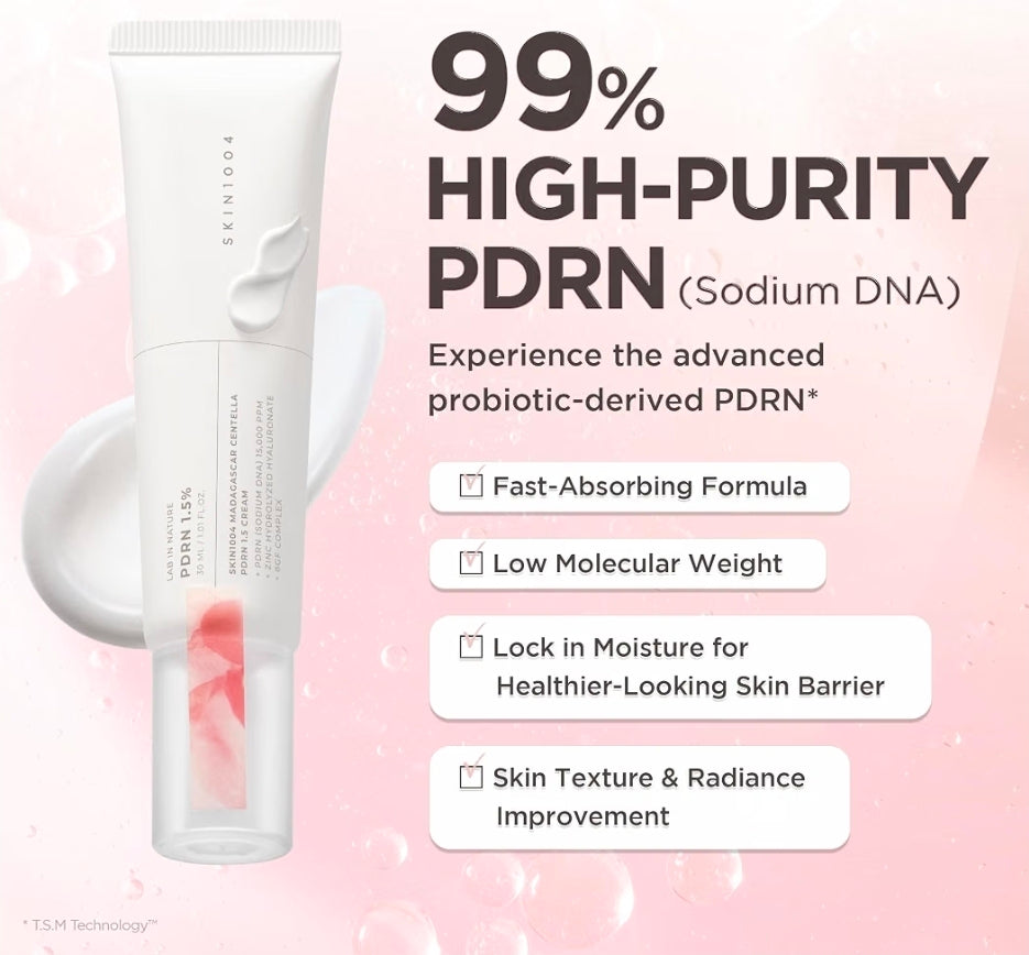 SKIN1004 Madagascar Centella PDRN 1.5% Cream - 
Probiotic Derived PDRN with Hyaluronic Acid and Madecassoside, Repair Dry and Sensitive Skin, Korean Skin Care