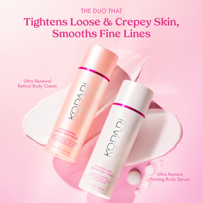 Kopari Ultra Renewal Retinol Body Cream, Infused with Acai & Encapsulated Retinol - Treats fine lines, sun damage & crepey skin