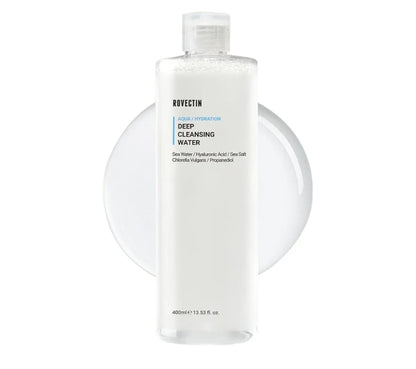 ROVECTIN Aqua Hydration Deep Cleansing Water - Impurities Remover from Ocean deep with Hyaluronic Acid and Marine Plants