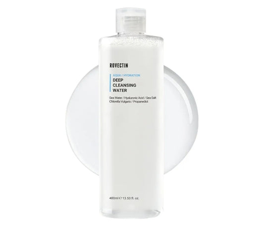 ROVECTIN Aqua Hydration Deep Cleansing Water - Impurities Remover from Ocean deep with Hyaluronic Acid and Marine Plants