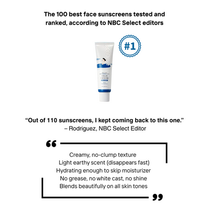 Round Lab Birch Moisturizing Sunscreen UVLock SPF 45+ Broad Spectrum - Decreases inflammation, purifies and hydrates with its extensive minerals, enzymes, proteins and antioxidants