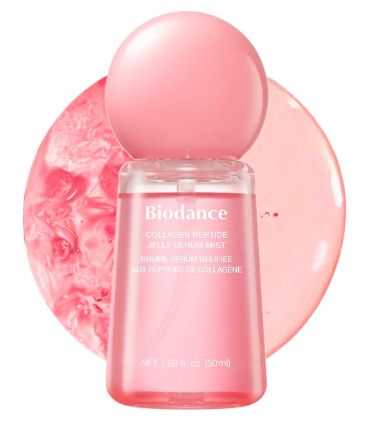 BIODANCE Collagen Peptides Jelly Serum Mist - Hydrating Face Mist, Plumping, Anti-Aging Face Spray, Sprayable Hydrogel