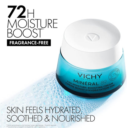 Crema Mineral 89 sin perfume de Vichy: crema hidratante con ácido hialurónico