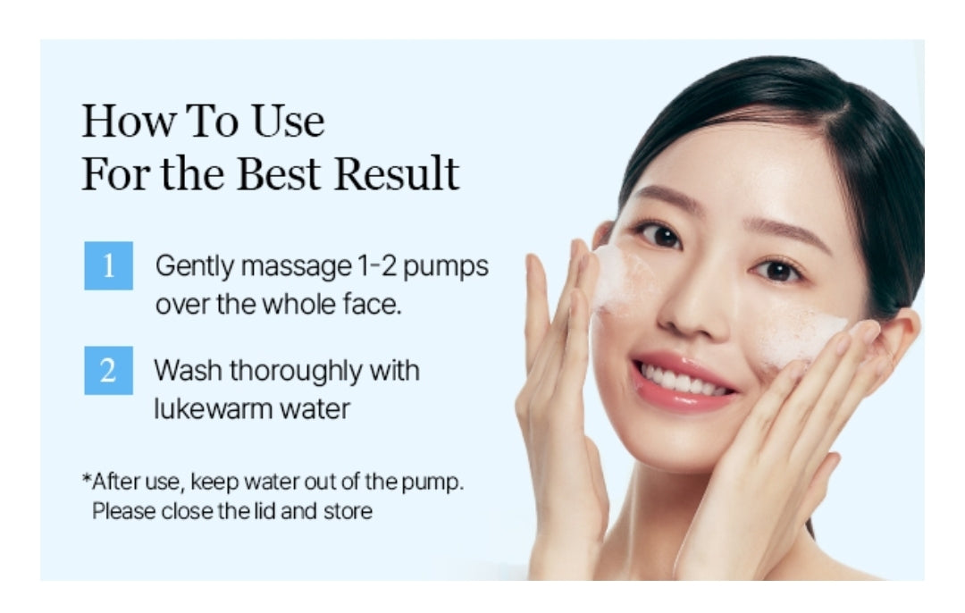 Round Lab 1025 Dokdo Bubble Foam Cleanser - Gentle Face Wash for Sensitive Skin, Low pH 5.5, Hydrating, Soothing Panthenol & Deep Sea Water, Hypoallergenic, Fragrance-Free