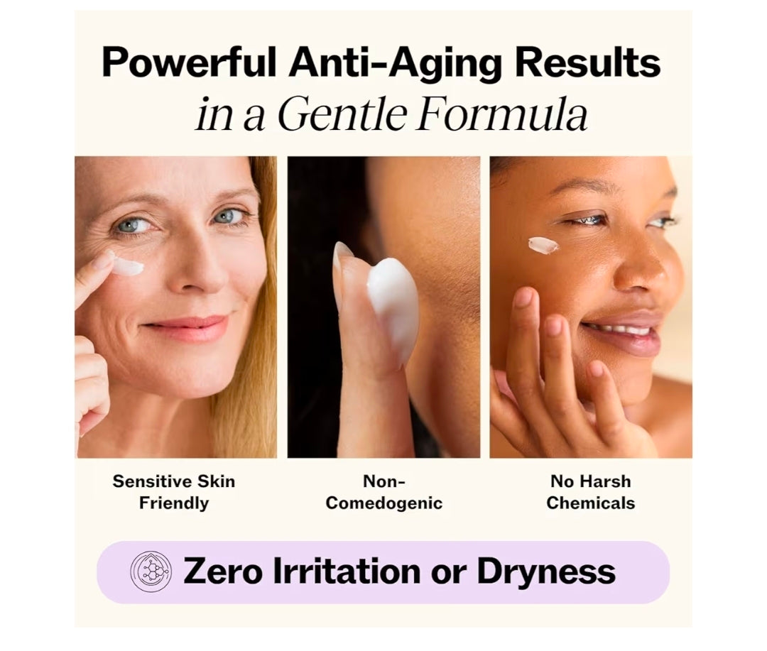 LilyAna Naturals Eye Cream Anti-Aging Moisturizer- Dark Circles and Puffiness, Wrinkles and Bags, Anti Aging, Improves Dryness, for Sensitive Skin