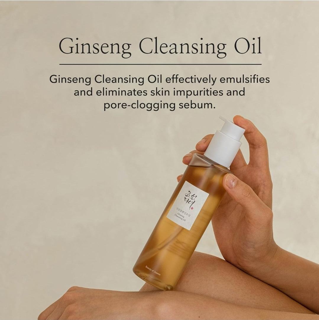 Aceite Limpiador de Ginseng Beauty of Joseon: Desmaquillante resistente al agua para pieles sensibles con tendencia al acné