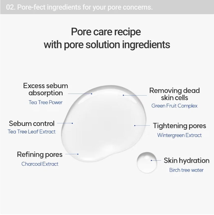 ROVECTIN Pore Care No-Sebum Pad for Sebum Clearing and Pore Clearing with Green Fruit Complex, Gentle Exfoliating Pads - 60 Pads