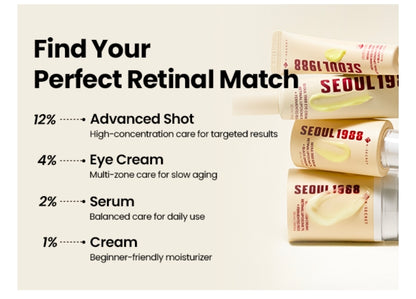 K-SECRET SEOUL 1988 Retinal Eye Cream – Formulated with Advanced Retinal Liposome 4% and Fermented Bean for Smoother, Refreshed-Looking Eyes