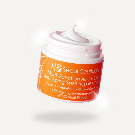 Crema reparadora antiedad multifunción de caracol todo en uno de Seoul Ceuticals
