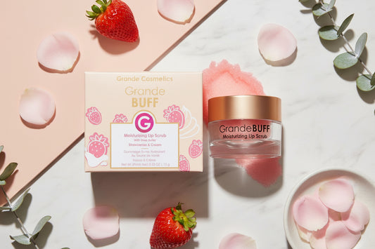Grande Cosmetics Grande BUFF Moisturizing Lip Scrub With Mango Butter & Shea Butter - for Smoother, Softer-Looking Lips