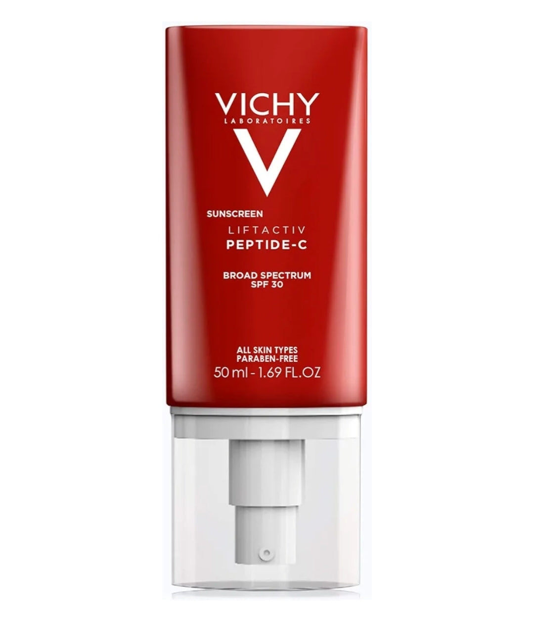 Vichy LiftActiv Peptide-C Face Sunscreen Moisturizer with SPF 30 - Anti Aging Face Cream with Peptides & Vitamin C, Skin Brightening for Dark Spots and Age Spots, Moisturizing Sun Protection