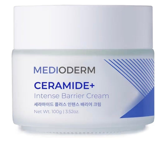 Crema de barrera intensiva Medioderm Ceramide+ Plus - Facial, Hidratante, Ceramida, Crema, Hidratante, Hidratación intensa, Repara la barrera cutánea, Calma la piel seca y sensible - 100 g