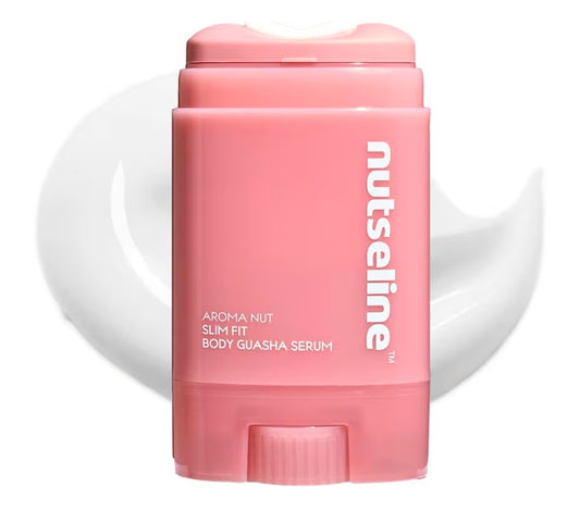 Nutseline Slim Fit Gua Sha Serum – Korean Beauty Firming & Contouring Body Serum with Aromatherapy & Nut Extracts – Lightweight Lotion Texture for Sculpted Skin from Jawline to Calves