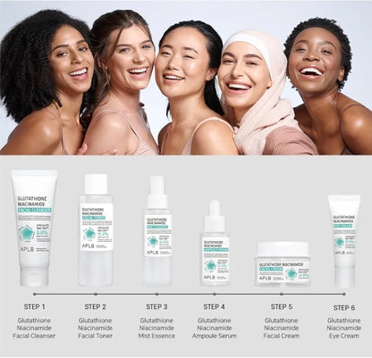 APLB Glutathione Niacinamide Facial Toner - LIPO GLUTA NIAC CEN 15.2%, Replenishing Moisture, Revitalize for Gentle and Improve Skin Texture Through Niacinamide