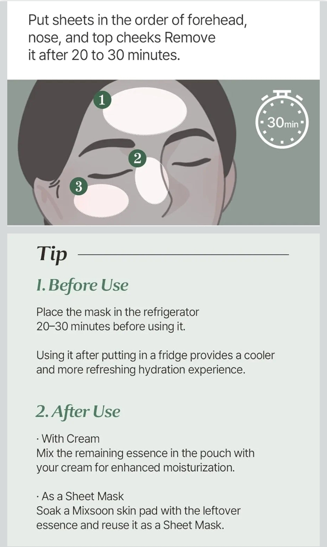 Mixsoon Daily Mask Weekly Care - Thin Plant-Based Cellulose Mask - 1 Box / 7 Masks