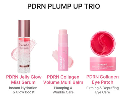 medicube PDRN Pink Collagen Volume Multi Balm Stick - Volufiline, PDRN, NAD, Collagen, Balm for Under-Eyes, Neck, Forehead, Smile Lines, Lips, Plumping, Radiance