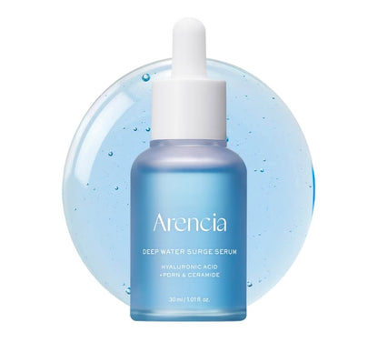 Arencia Deep Water Surge Serum, Hyaluronic Acid + PDRN + Ceramide - Triple Hyaluronic Acid, Aqua Ceramide, and Cica PDRN Complex to soothe, replenish, and strengthen the skin barrier