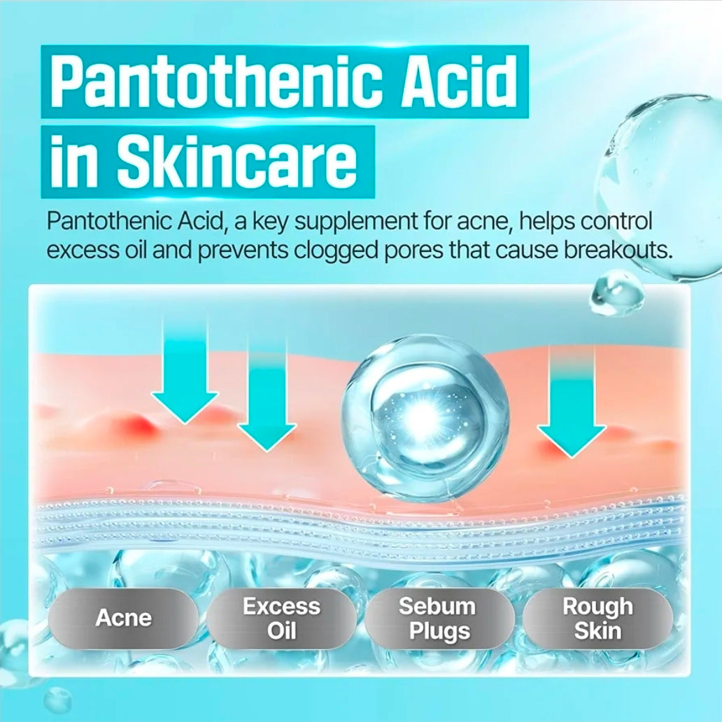 Crema calmante activa con ácido pantoténico B5 Numbuzin n.° 1: elimina el sebo y los problemas de la piel. Formulada para pieles grasas.