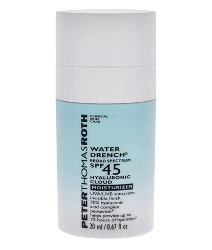 Peter Thomas Roth Water Drench Broad Spectrum SPF 45 Hyaluronic Cloud Moisturizer - SPF Moisturizer for Face, Lightweight and Water-Resistant