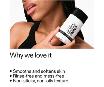 The INKEY List Glycolic Acid Exfoliating Body Stick - Deep Exfoliation for Rough, Bumpy Skin, Fragrance Free, Targets KP & Ingrown Hairs