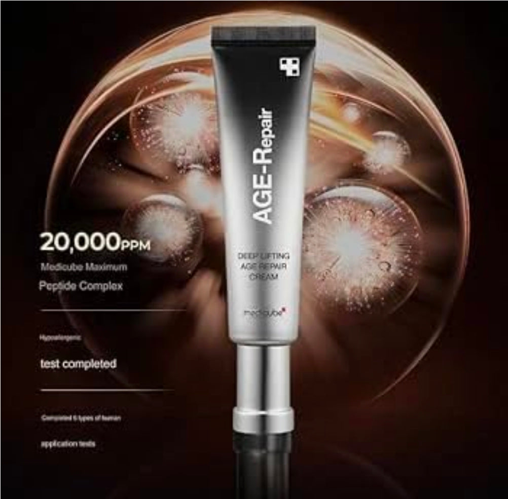 Medicube Deep Lifting Age Repair Lifting Cream - Contains peptide complexes that moisturize and strengthen the skin's moisture barrier